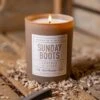 Sunday Boots Scented Candle - Leather & Linen -Laurel Mercantile Store Sunday Boots 11 oz Candle 00001