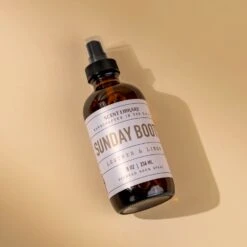 Leather and Linen Sunday Boots Room Spray - 8 oz Artisan Scented Mist -Laurel Mercantile Store Sunday Boots Room Spray 00005