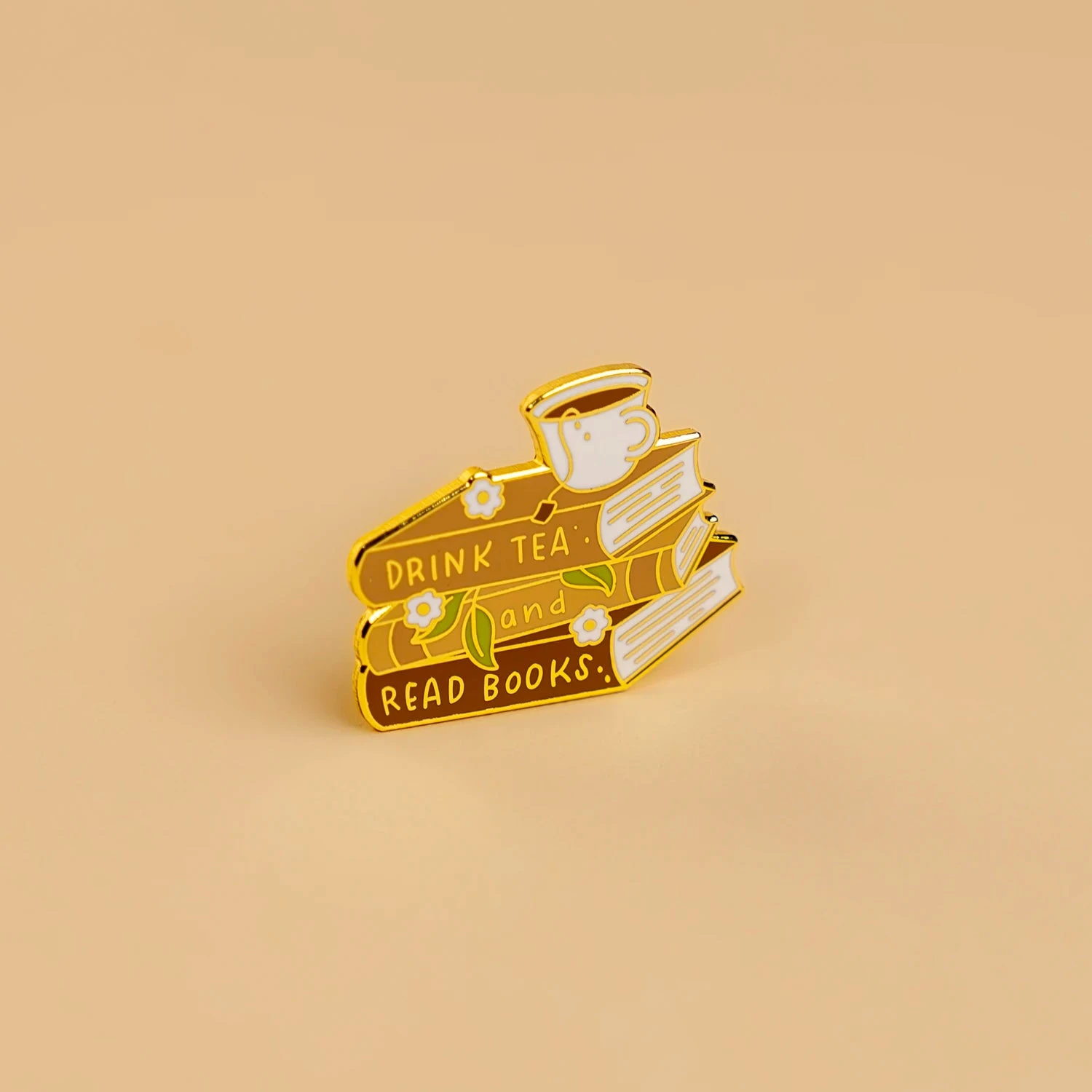 Tea and Books Hard Enamel Pin - Cozy Literary Gift for Readers 6 Tea and Books Hard Enamel Pin - Cozy Literary Gift for Readers - Image 4