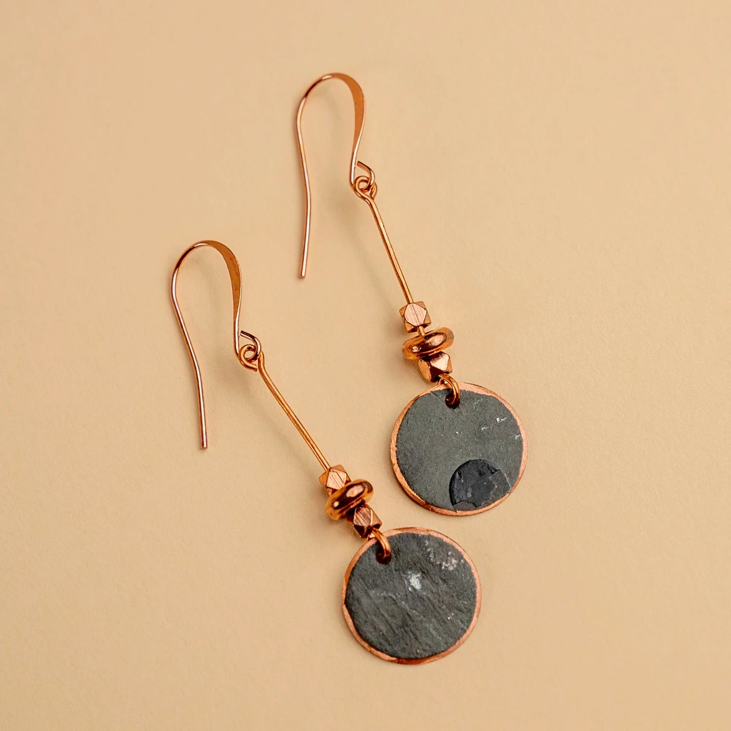 Novi Jewelry The Bonnet Earrings: Handcrafted Upcycled Copper 4 Novi Jewelry The Bonnet Earrings: Handcrafted Upcycled Copper - Image 2
