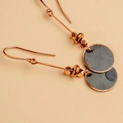 Novi Jewelry The Bonnet Earrings: Handcrafted Upcycled Copper 10 Novi Jewelry The Bonnet Earrings: Handcrafted Upcycled Copper -Laurel Mercantile Store The Bonnet Earrings 00010