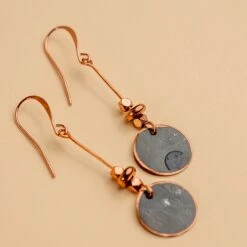 Novi Jewelry The Bonnet Earrings: Handcrafted Upcycled Copper 11 Novi Jewelry The Bonnet Earrings: Handcrafted Upcycled Copper -Laurel Mercantile Store The Bonnet Earrings 00011