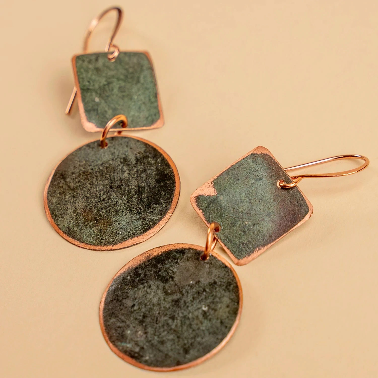 Novi Jewelry The Dormer Earrings - Handcrafted Upcycled Copper Jewelry 4 Novi Jewelry The Dormer Earrings - Handcrafted Upcycled Copper Jewelry - Image 2