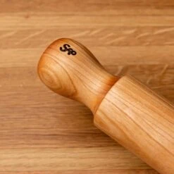 Mini Traditional Wooden Rolling Pin with Handles 17 Mini Traditional Wooden Rolling Pin with Handles -Laurel Mercantile Store Traditional Mini Rolling Pin Cherry 00002