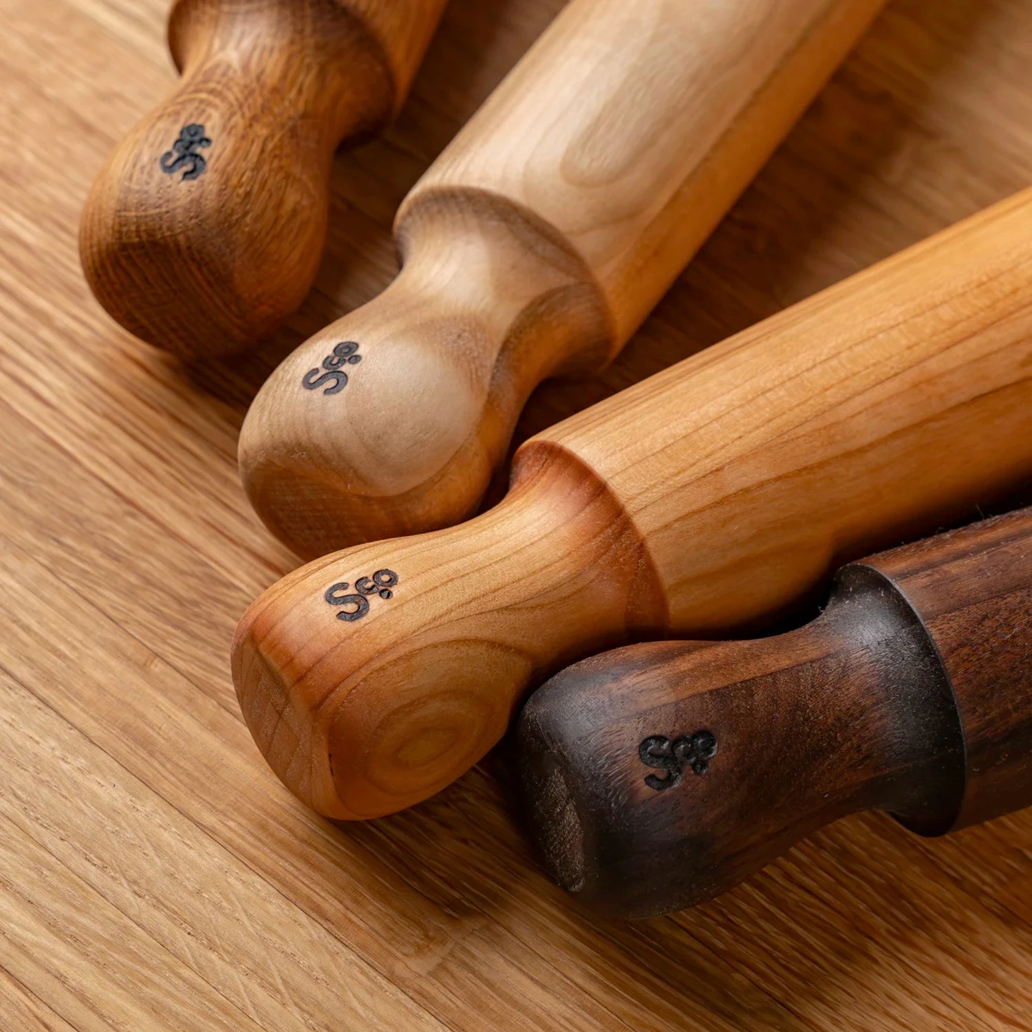 Mini Traditional Wooden Rolling Pin with Handles 4 Mini Traditional Wooden Rolling Pin with Handles - Image 2