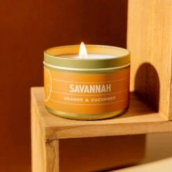 Savannah Refreshing Orange & Cucumber Scented Candle - 5 oz