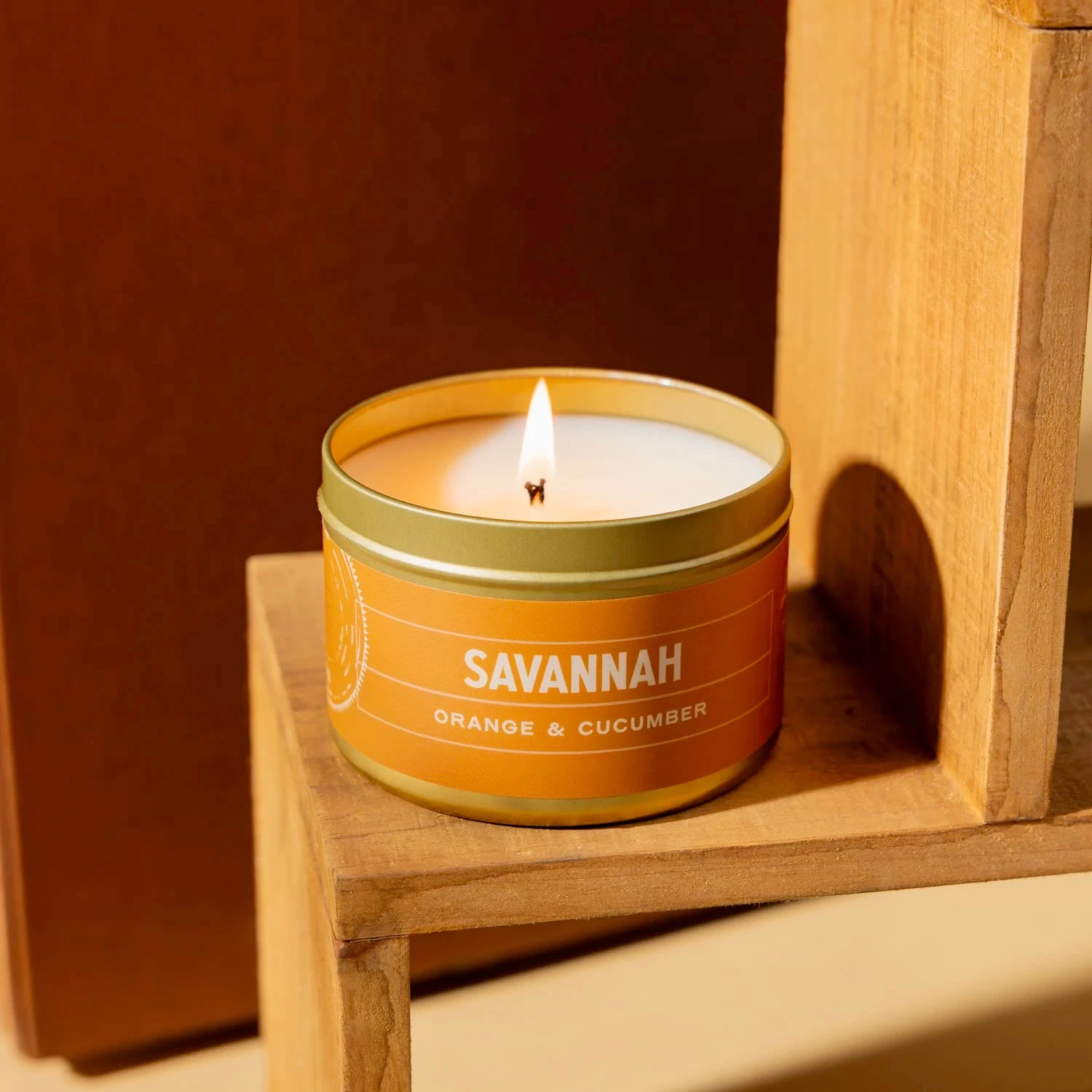 Savannah Refreshing Orange & Cucumber Scented Candle - 5 oz 4 Savannah Refreshing Orange & Cucumber Scented Candle - 5 oz - Image 2