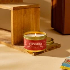 Stockbridge Fall Scented Candle - Warm Apple Cider & Caramel (5 oz.)