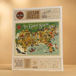 True South The Grand South 500-Piece Jigsaw Puzzle -Laurel Mercantile Store True South The Grand South Puzzle 00003
