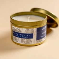 Tudor Architectural Scented Candle - Earl Grey & Lemon (5 oz) -Laurel Mercantile Store Tudor 5 ounce candle 00003