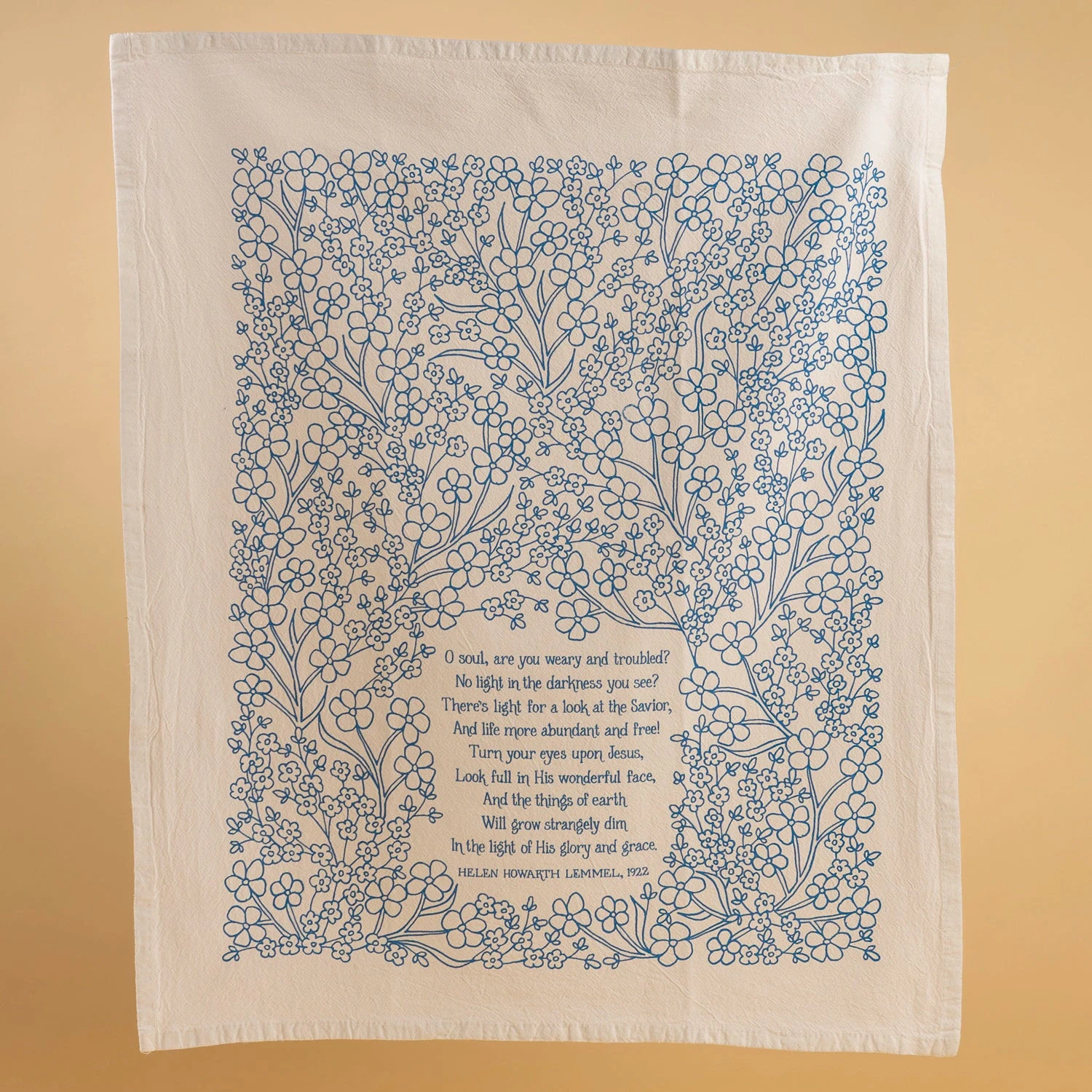 Turn Your Eyes Upon Jesus Hymn Tea Towel 4 Turn Your Eyes Upon Jesus Hymn Tea Towel - Image 2
