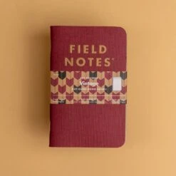 Field Notes Vintage Red Notebooks - 3-Pack Dot-Graph Edition