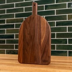 Scotsman Walnut Arched Cheese Board -Laurel Mercantile Store Walnut Arched Cheese Board Large 00009