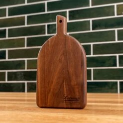 Scotsman Walnut Arched Cheese Board -Laurel Mercantile Store Walnut Arched Cheese Board Small 00004