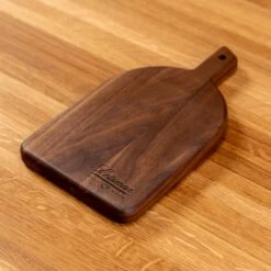 Scotsman Walnut Arched Cheese Board -Laurel Mercantile Store Walnut Arched Cheese Board Small 00009