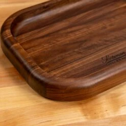 Scotsman Walnut Carving Block - Premium American Hardwood Serving Tray 13 Scotsman Walnut Carving Block - Premium American Hardwood Serving Tray -Laurel Mercantile Store Walnut Carving Block 00006