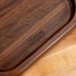 Scotsman Walnut Carving Block - Premium American Hardwood Serving Tray 14 Scotsman Walnut Carving Block - Premium American Hardwood Serving Tray -Laurel Mercantile Store Walnut Carving Block 00007