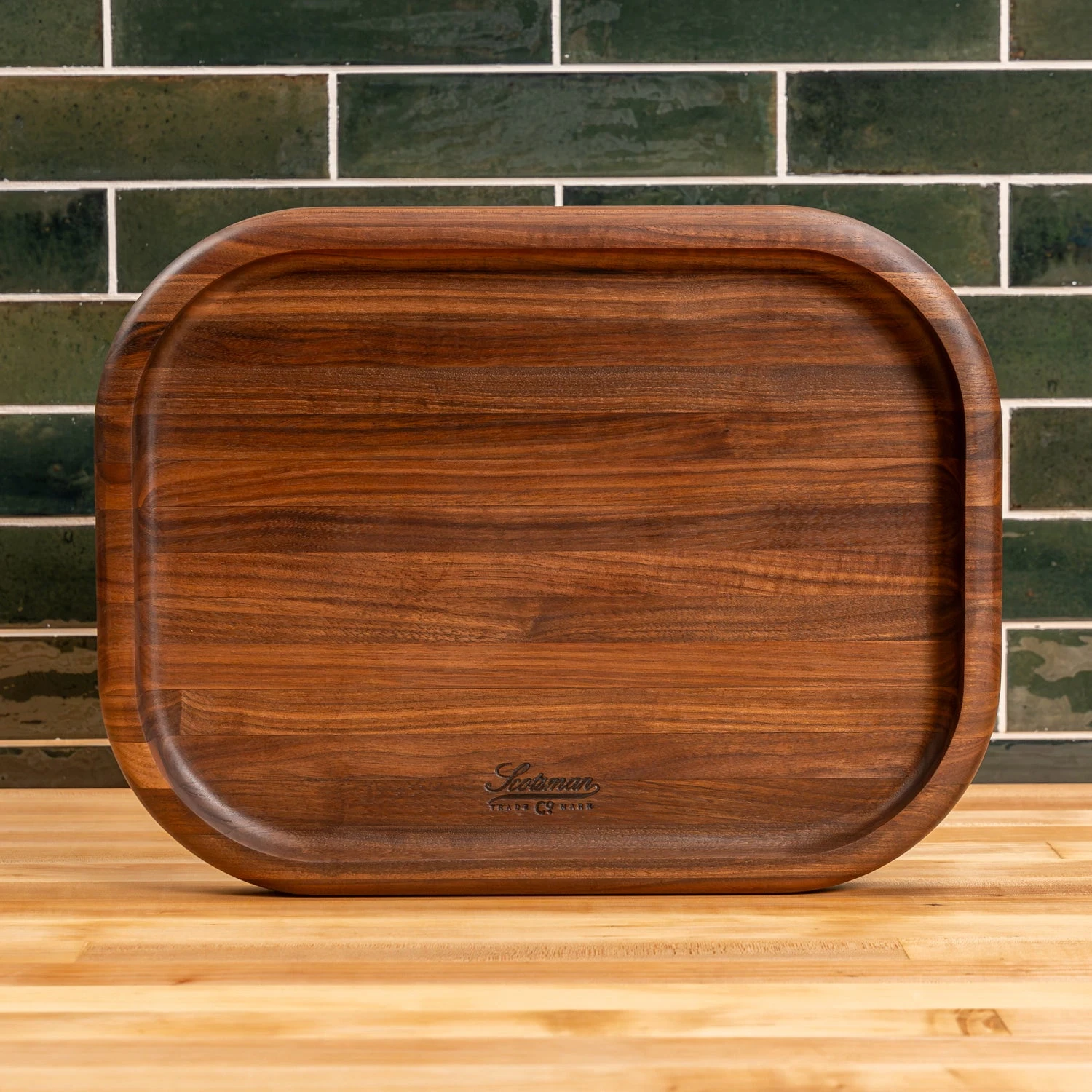 Scotsman Walnut Carving Block - Premium American Hardwood Serving Tray 7 Scotsman Walnut Carving Block - Premium American Hardwood Serving Tray - Image 5