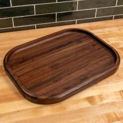 Scotsman Walnut Carving Block - Premium American Hardwood Serving Tray 18 Scotsman Walnut Carving Block - Premium American Hardwood Serving Tray -Laurel Mercantile Store Walnut Carving Block 00018