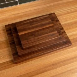 Scotsman Walnut Butcher Block: Premium American Hardwood Prep Station -Laurel Mercantile Store Walnut Eased Edge Butcher Block 00001