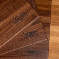 Scotsman Walnut Butcher Block: Premium American Hardwood Prep Station -Laurel Mercantile Store Walnut Eased Edge Butcher Block 00007