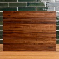 Scotsman Walnut Butcher Block: Premium American Hardwood Prep Station -Laurel Mercantile Store Walnut Eased Edge Butcher Block Large 00007