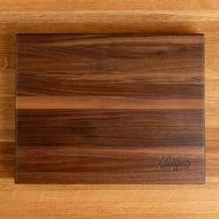 Scotsman Walnut Butcher Block: Premium American Hardwood Prep Station -Laurel Mercantile Store Walnut Eased Edge Butcher Block Small 00001