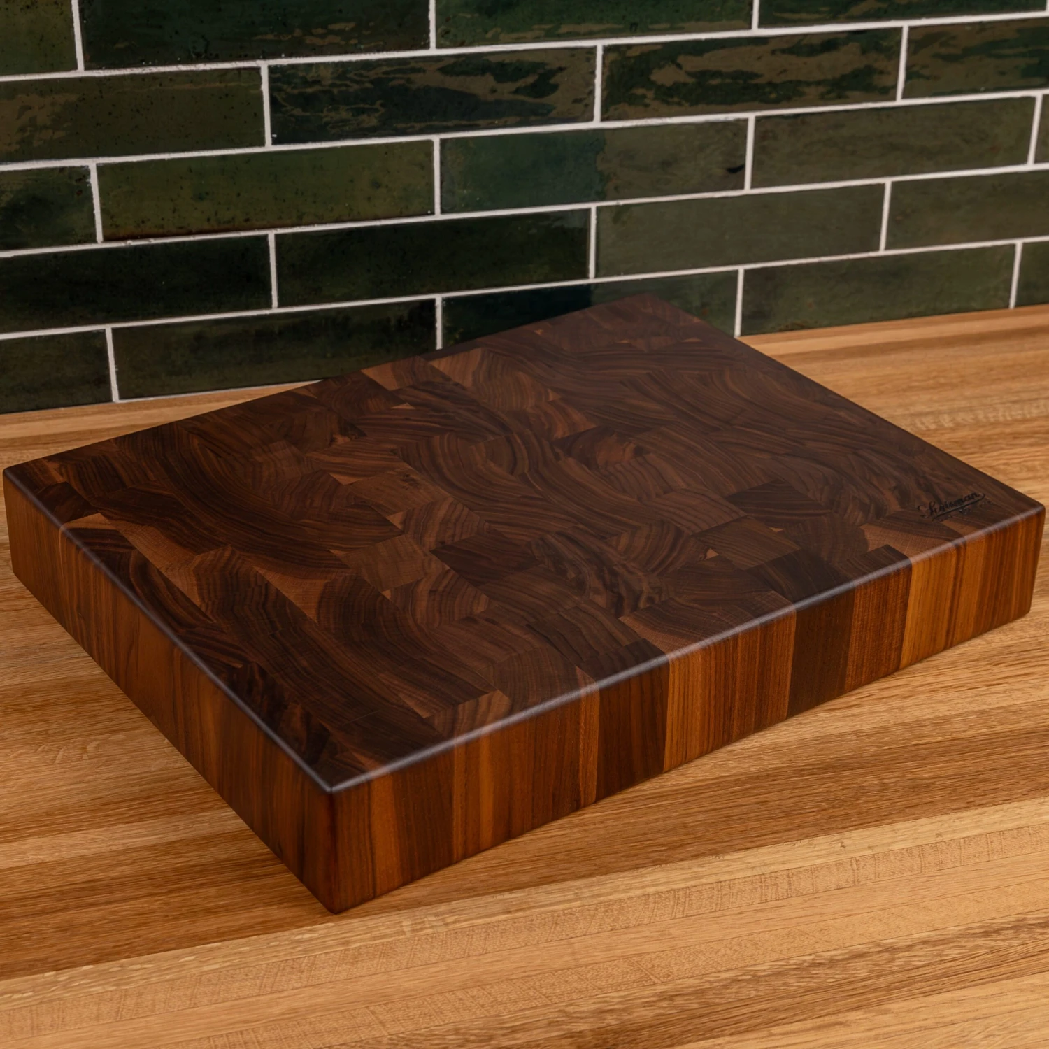 Scotsman Walnut End Grain Rectangle Butcher Block 15 Scotsman Walnut End Grain Rectangle Butcher Block - Image 13