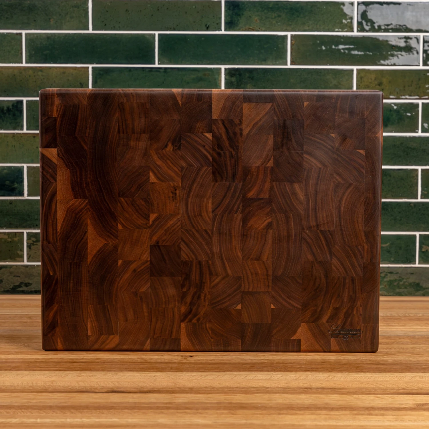 Scotsman Walnut End Grain Rectangle Butcher Block 14 Scotsman Walnut End Grain Rectangle Butcher Block - Image 12