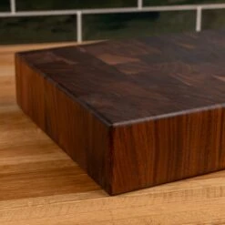 Scotsman Walnut End Grain Rectangle Butcher Block 25 Scotsman Walnut End Grain Rectangle Butcher Block -Laurel Mercantile Store Walnut End Grain Rectangle Butcher Block medium 00007