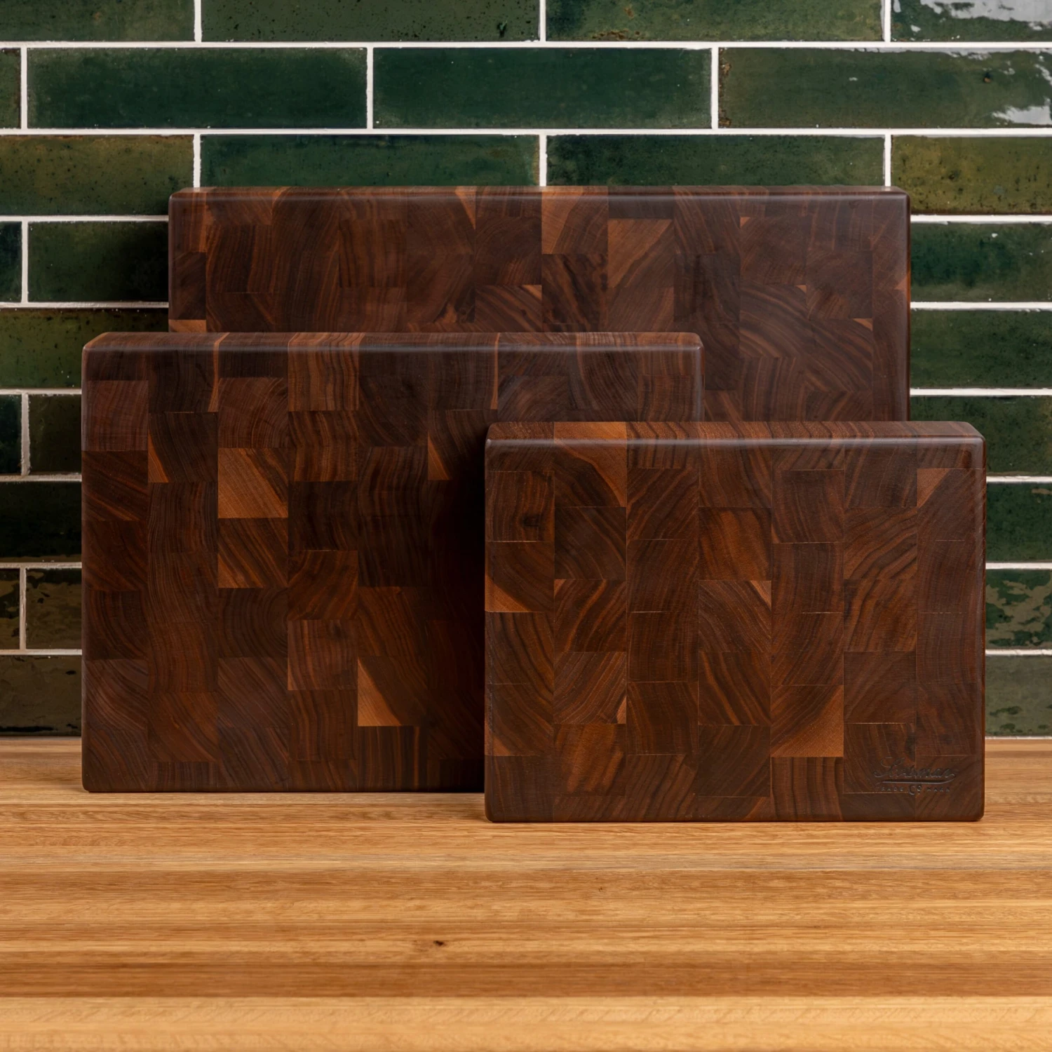Scotsman Walnut End Grain Rectangle Butcher Block 3 Scotsman Walnut End Grain Rectangle Butcher Block
