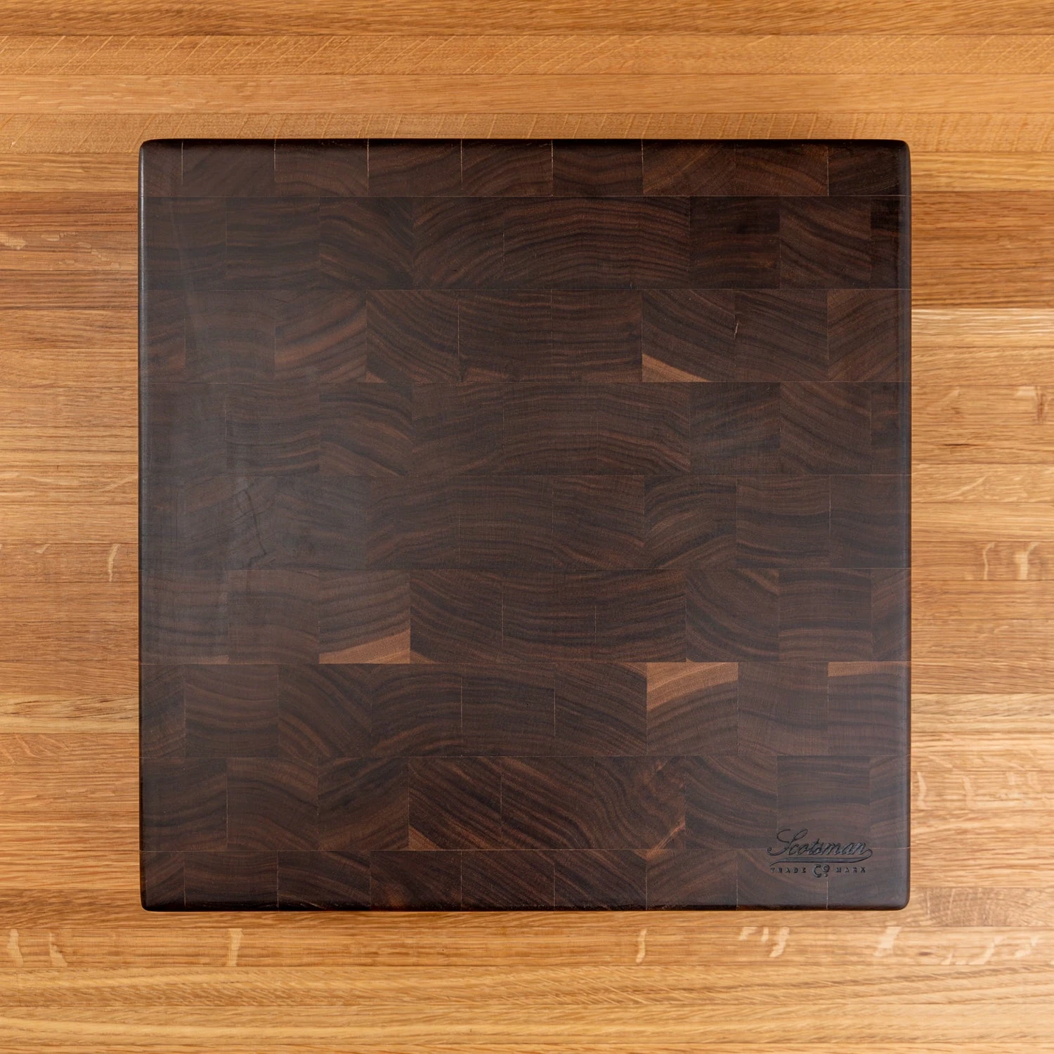 Walnut End Grain Square Butcher Block 12 Walnut End Grain Square Butcher Block - Image 10