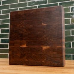 Walnut End Grain Square Butcher Block 24 Walnut End Grain Square Butcher Block -Laurel Mercantile Store Walnut End Grain Square Butcher Block large 00009