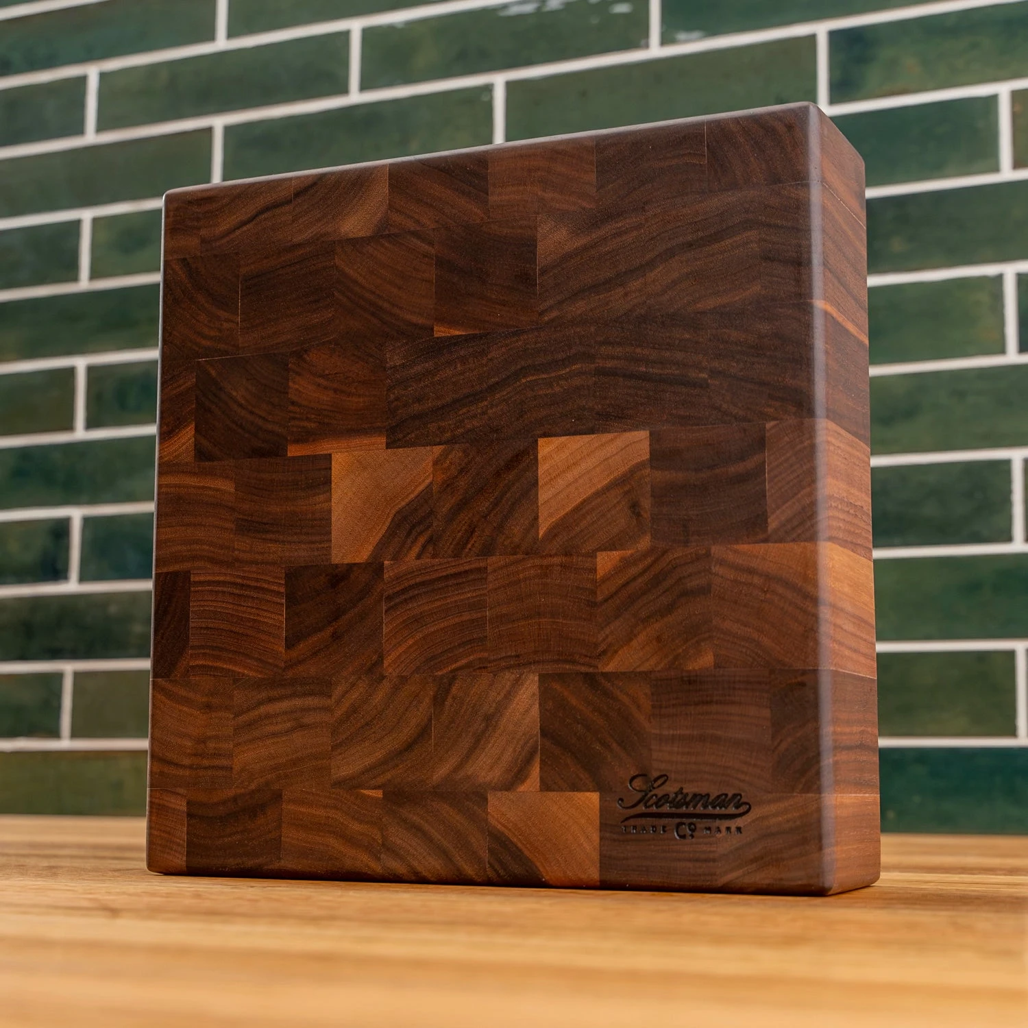 Walnut End Grain Square Butcher Block 10 Walnut End Grain Square Butcher Block - Image 8