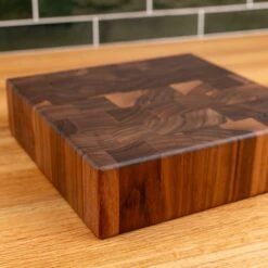Walnut End Grain Square Butcher Block 22 Walnut End Grain Square Butcher Block -Laurel Mercantile Store Walnut End Grain Square Butcher Block medium 00007