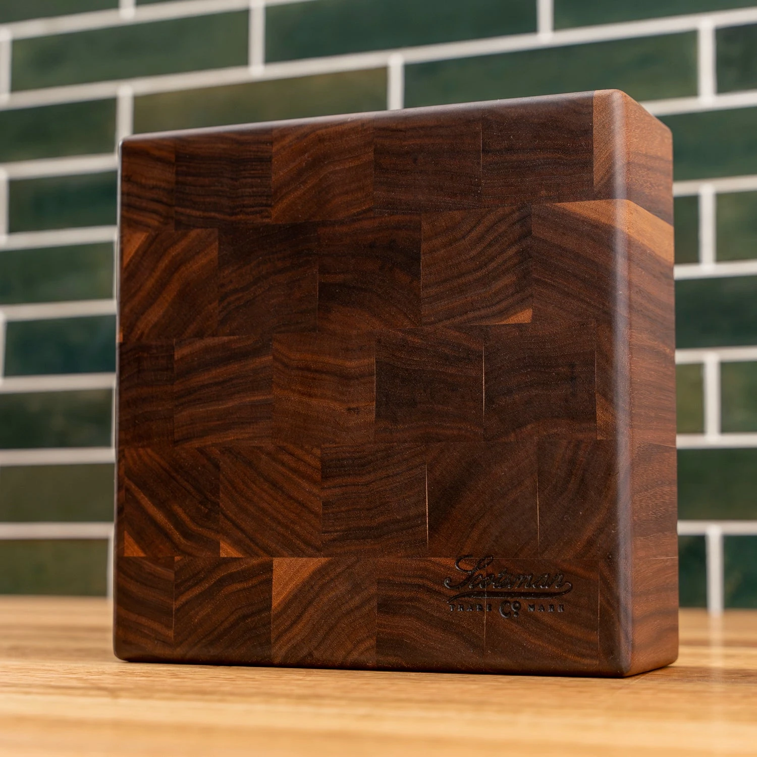 Walnut End Grain Square Butcher Block 7 Walnut End Grain Square Butcher Block - Image 5