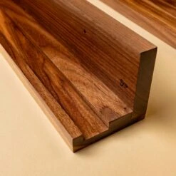Scotsman Walnut Floating Shelf - Handcrafted American Hardwood -Laurel Mercantile Store Walnut Floating Shelves 00003