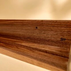 Scotsman Walnut Floating Shelf - Handcrafted American Hardwood -Laurel Mercantile Store Walnut Floating Shelves 00004