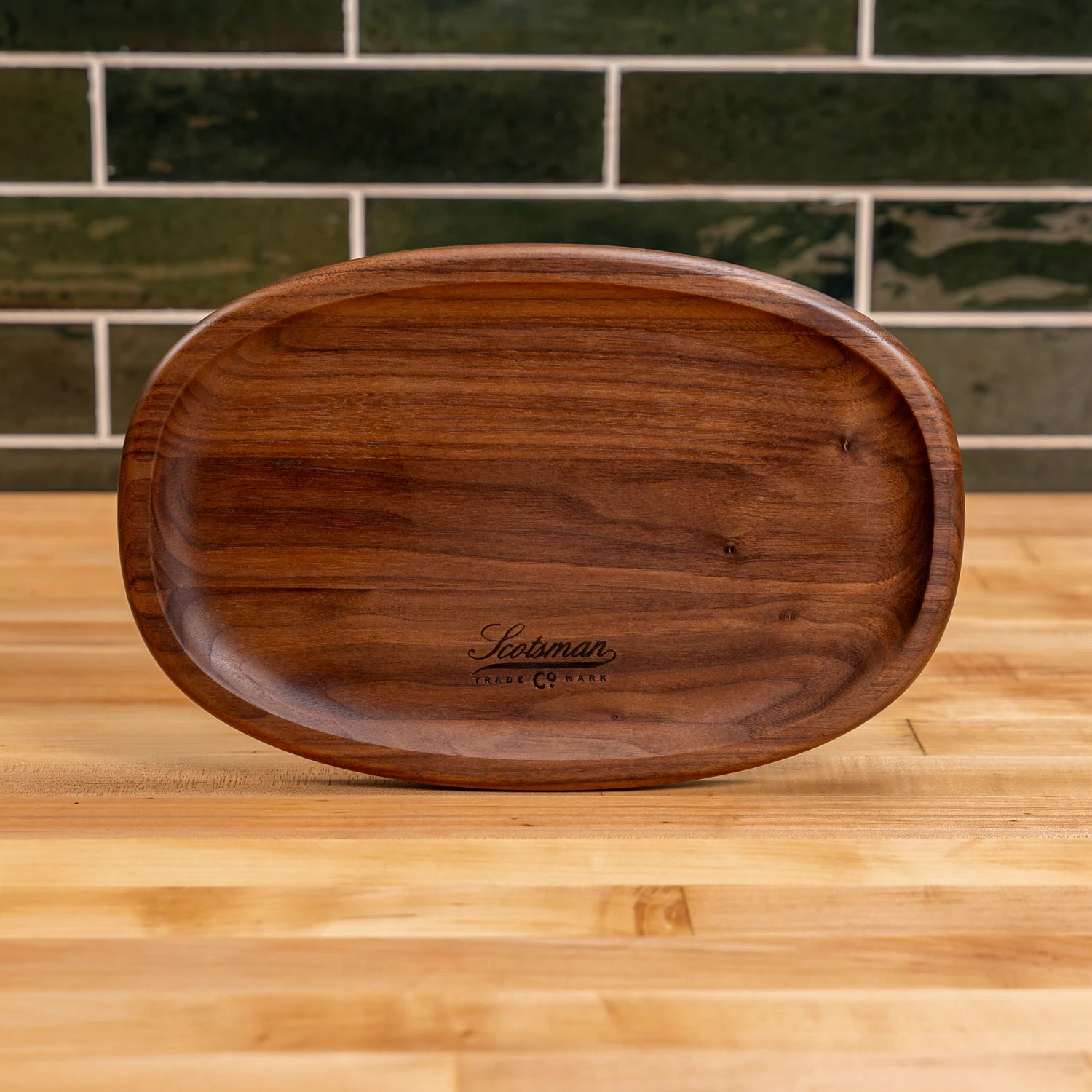 Scotsman Walnut Oval Carving Board 5 Scotsman Walnut Oval Carving Board - Image 3