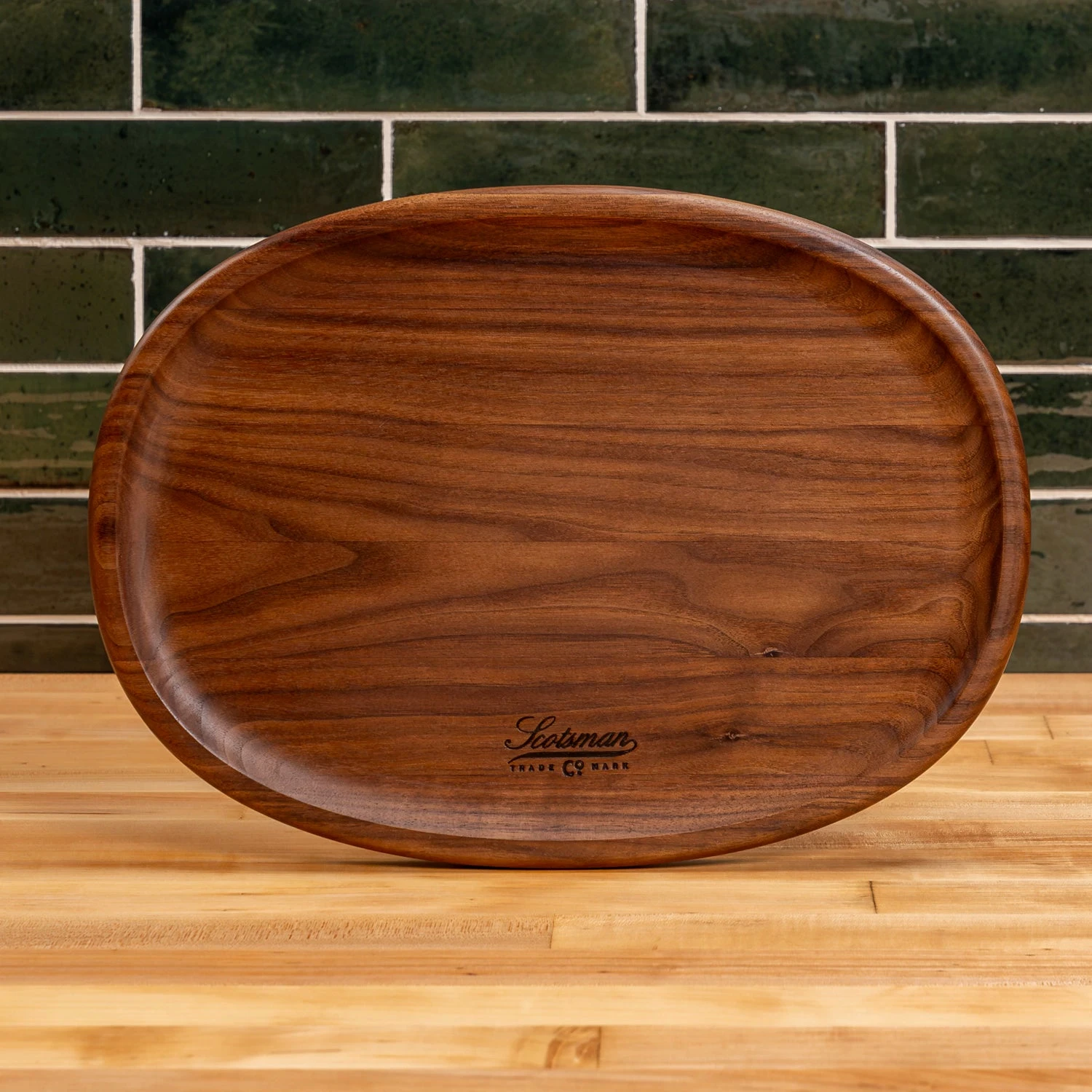 Scotsman Walnut Oval Carving Board 7 Scotsman Walnut Oval Carving Board - Image 5