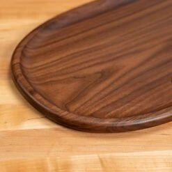 Scotsman Walnut Oval Carving Board 17 Scotsman Walnut Oval Carving Board -Laurel Mercantile Store Walnut Oval Carving Board 00015
