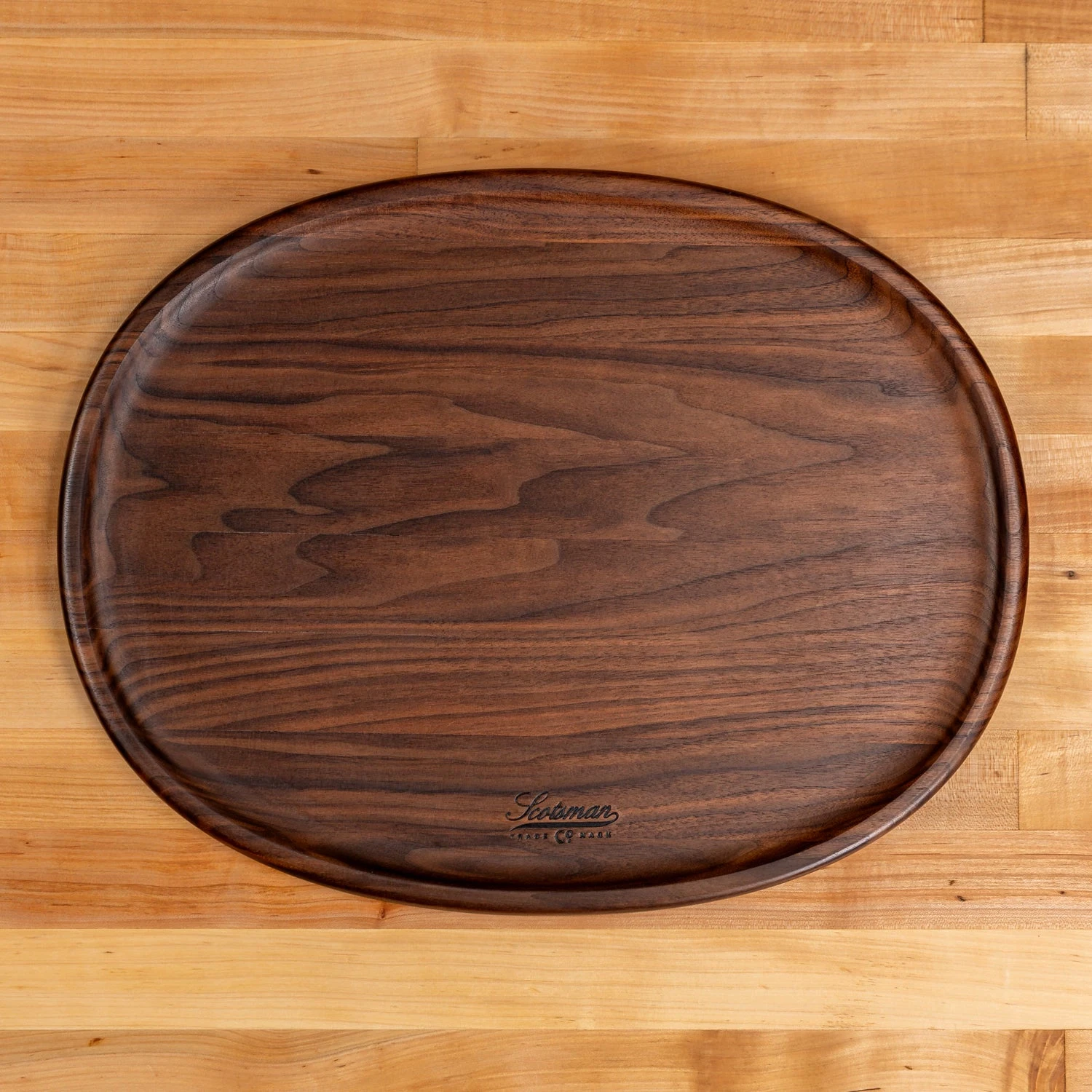 Scotsman Walnut Oval Carving Board 11 Scotsman Walnut Oval Carving Board - Image 9