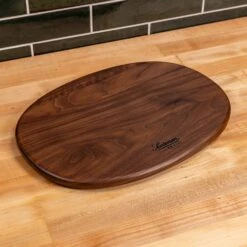 Scotsman American Walnut Oval Serving Board -Laurel Mercantile Store Walnut Oval Serving Board 00005