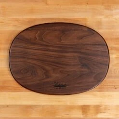 Scotsman American Walnut Oval Serving Board -Laurel Mercantile Store Walnut Oval Serving Board 00006