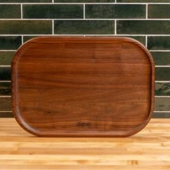 Scotsman Walnut Rectangle Carving Board 21 Scotsman Walnut Rectangle Carving Board -Laurel Mercantile Store Walnut Rectangle Carving Board 00022