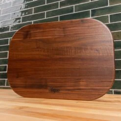 Scotsman Walnut Rectangle Serving Board - American Hardwood 22 Scotsman Walnut Rectangle Serving Board - American Hardwood -Laurel Mercantile Store Walnut Rectangle Serving Board 00021