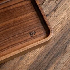 Walnut Wooden Valet 23 Walnut Wooden Valet -Laurel Mercantile Store Walnut Valet One Compartment 00007