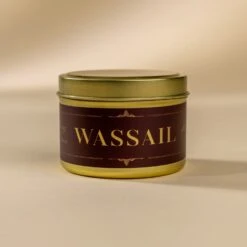 Wassail Scented Candle - Cinnamon & Cranberry Holiday Fragrance, 5 oz