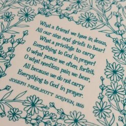 What A Friend Hymn Tea Towel -Laurel Mercantile Store What a Friend Hymn Tea Towel 00003
