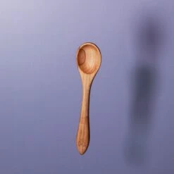 Handcrafted Solid Maple Wooden Kitchen Spoon - Made in USA -Laurel Mercantile Store WoodenSpoonSmall1